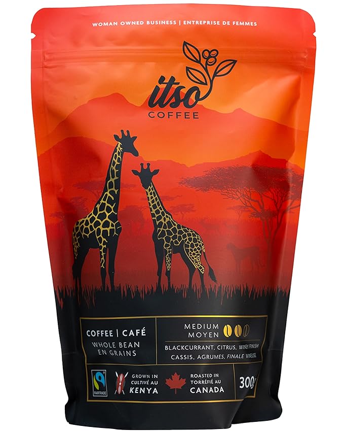 Medium Roast Whole Bean Coffee – Smooth & Balanced Arabica for Espresso, Cold Brew & Pour Over – Fresh Roasted Specialty Kenyan AA Beans – 250g Bag