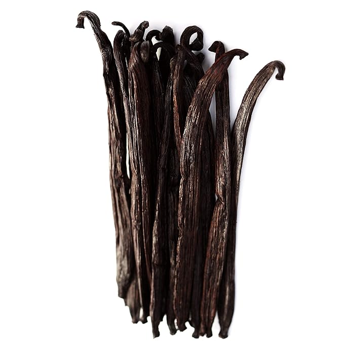 1/2 LB Vanilla Beans - Whole Extract Grade B Pods for Baking, Homemade Extract, Brewing, Coffee, Cooking - 8 Ounces | (Tahitian)