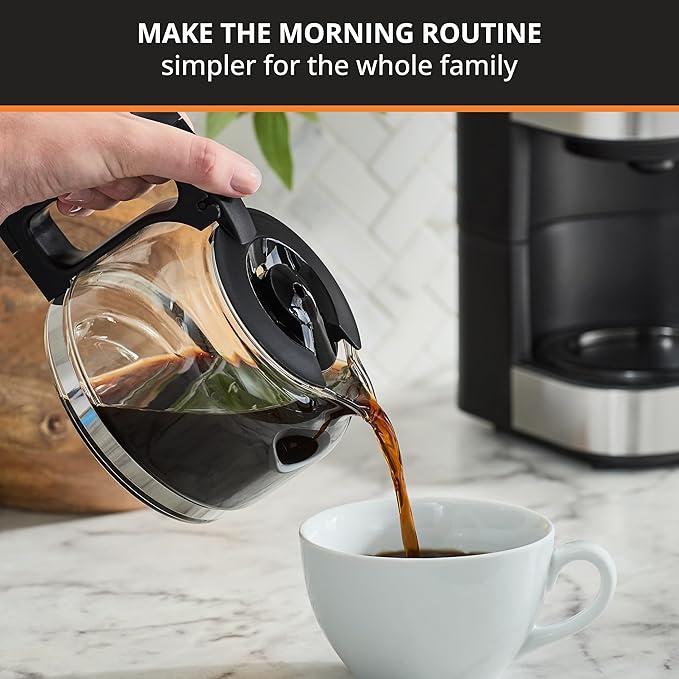 KRUPS Simply Brew Compact 5 Cup Coffee Maker: Stainless Steel Design, Pause & Brew, Keep Warm, Reusable Filter, Drip-Free Carafe