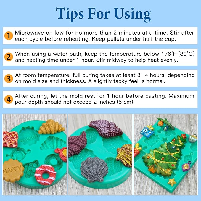 JDiction Remeltable Silicone Mold Making Kit, 35X Reusable Silicone for Mold Making, No Mix, Non-Toxic, Odorless Silicone Rubber for Resin, Epoxy, Plaster, Soap, Candle Mold, Small Crafts-16oz