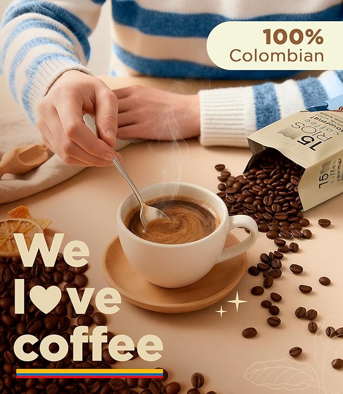 Colombian Whole Bean Coffee Medium Dark Roast Low Acid Smooth Bold Taste With Chocolate Sweet Notes Arabica Single Origin High Altitude Fresh Roasted Premium Craft Espresso Gift Gourmet Flavor 12oz