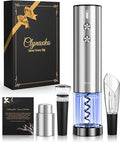 Electric Wine Opener Set - Premium Wine Gifts with Wine Opener, Foil Cutter, Wine Aerator, Vacuum Stopper, and Elegant Gift Box - Ideal Gift for Mother’s Day Father’s Day Birthday Anniversary