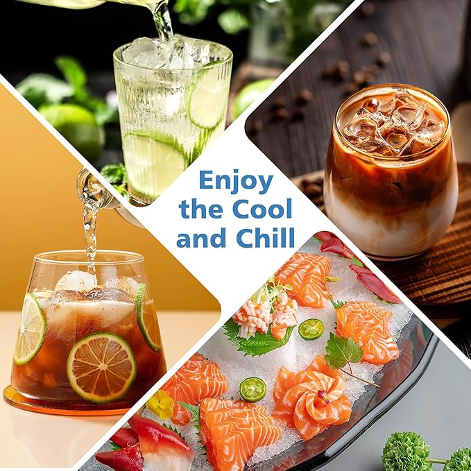 Ice Cube Trays for Freezer, 2 Pack Ice Cube Tray with Lid, Silicone Ice Cube Mold with Lid-37 Grid,Easy-Release Reusable 74 PCS Small Ice Cubes for Iced Coffee Cocktail Whisky Chocolate Soup Food