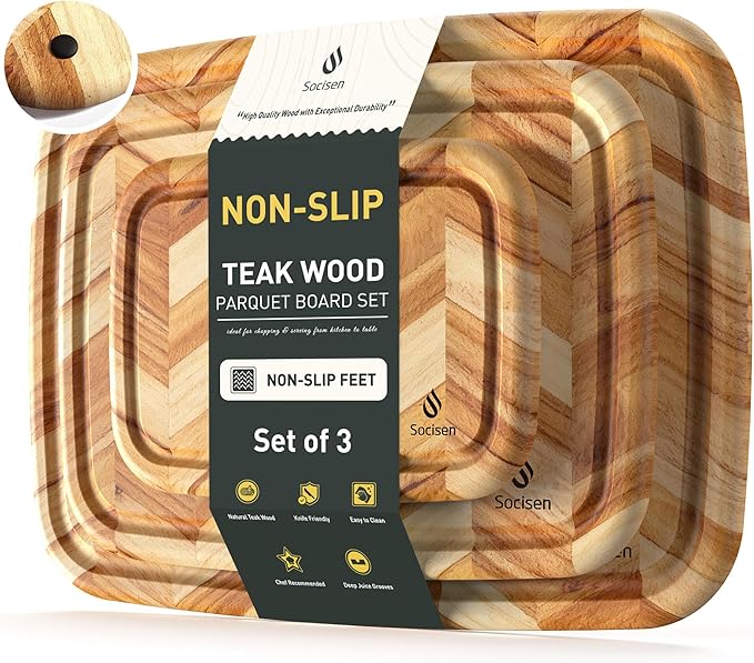 Cutting Board Wood Chopping Board Double Sided Charcuterie Boards Serving Board Kitchen Essential House Warming Hostess Host Gift Serving Tray for Christmas Wedding Birthday Anniversary Burgundy Brown