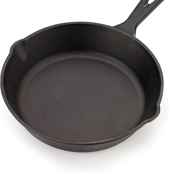 Mercer Culinary Pre-Seasoned Cast Iron Skillet, 8-Inch