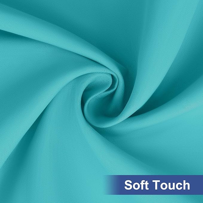 homing Rectangle Table Cloth Cover, Waterproof Polyester Elastic Fitted Tablecloth, Fits for 5 Foot Folding Tables, Washable Table Protector for Picnic, Camping, Outdoor (Turquoise, 30" x 60")
