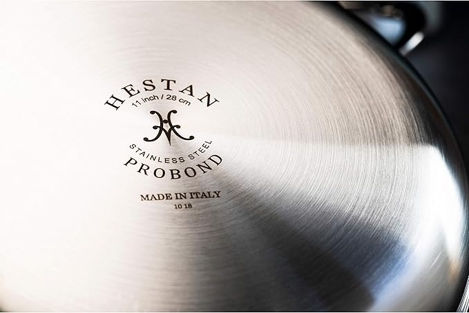Hestan ProBond Forged - Professional Clad Stainless Steel Frying Pan, 11-Inch, Induction Compatible