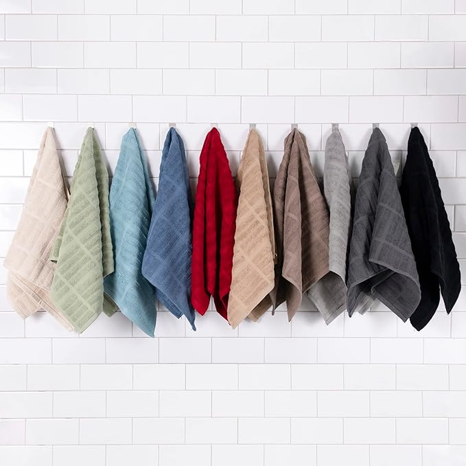 All-Clad Solid Kitchen Towels: Highly Absorbent, Super Soft Long Lasting - 100% Cotton, 17"x30" Tea Towels for Cleaning & Drying Dishes, Pans, Glassware, or Countertops, (2-Pack), Fennel
