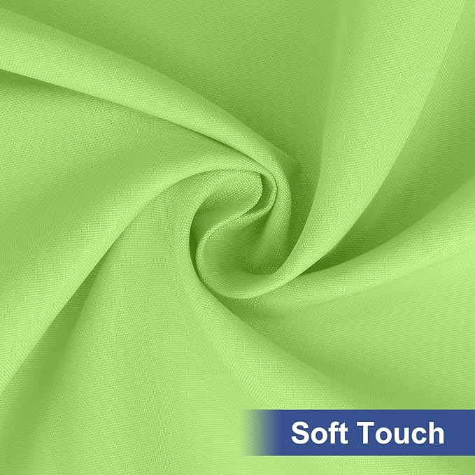 homing Rectangle Table Cloth Cover, Waterproof Polyester Elastic Fitted Tablecloth, Fits for 5 Foot Folding Tables, Washable Table Protector for Picnic, Camping, Outdoor (Lime Green, 30" x 60")