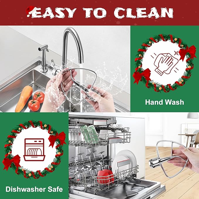 Flat Beater K45B Stainless Steel Attachment -Stainless Steel K45B Kitchen Mixer Paddle Attachment Perfectly Fit for 4.5 QT Tilt-Head Stand Mixer Beater K45SS by MIFLUS