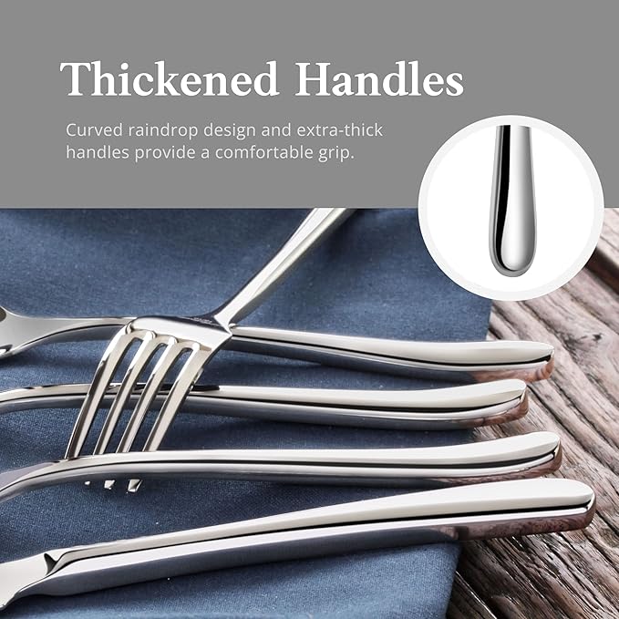 Artaste Rain II Forged 18/10 Stainless Steel (Gold (Service for 4), Flatware 20-Piece Set)