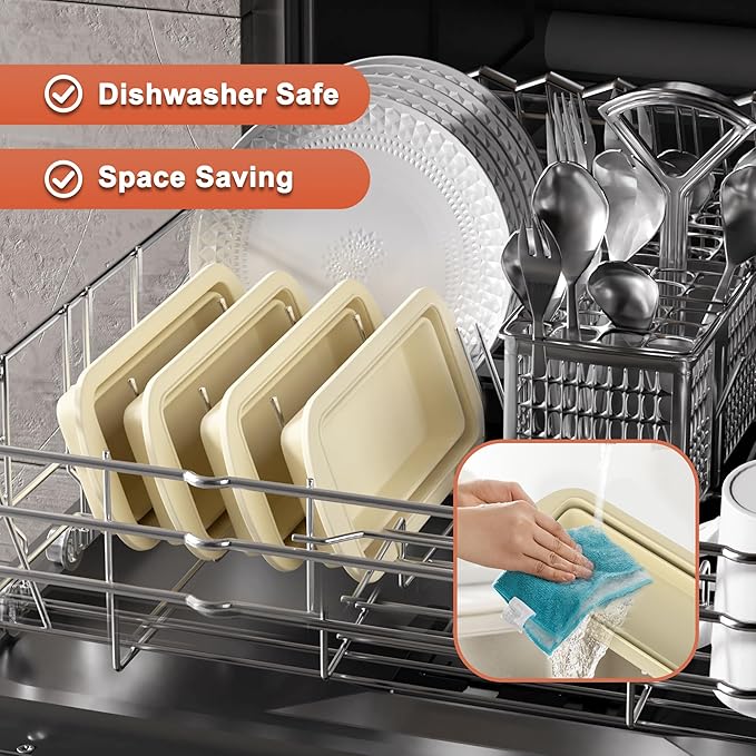 2 Packs of Pan Non-Stick Silicone Bread Loaf Pan with Heavy-Duty Steel Frame, Silicone Baking Mold – Perfect for Pound Cakes, Breads (9"x4"x2.5", Beige, 2 Pieces)