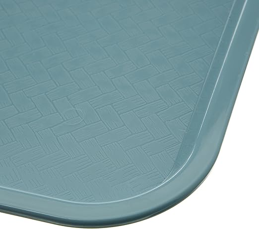 Carlisle FoodService Products Cafe Plastic Fast Food Tray, 12" x 16", Slate, (Pack of 24)
