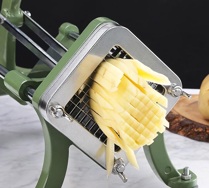 New Star Foodservice 37340 Commercial Restaurant French Fry Cutter with Suction Feet, 1/4-Inch