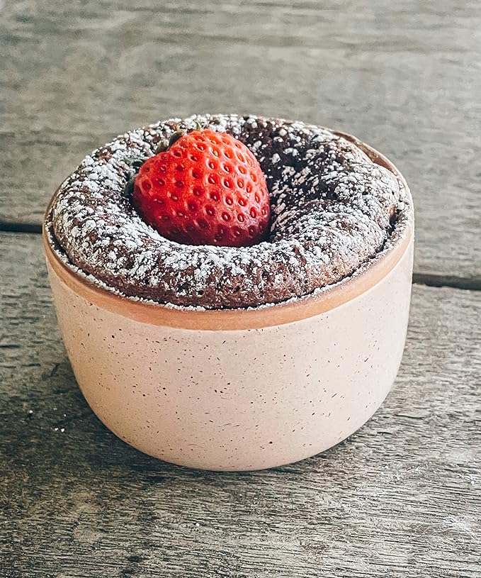 Mora 6oz Ceramic Ramekins, Set of 6 - Oven Safe Baking Dishes for Pudding, Creme Brulee, Souffle, Dip, Custard, Ice Cream