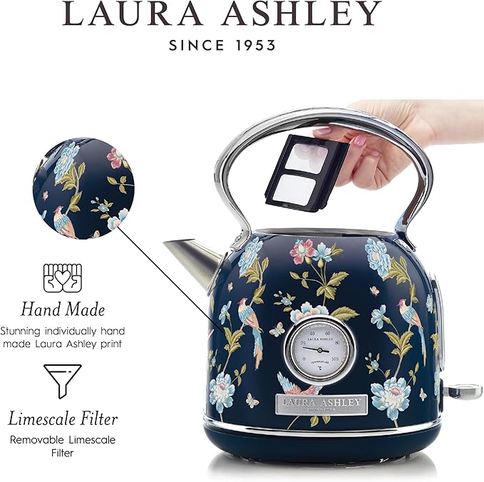 VQ - Laura Ashley 1.7L Dome Kettle - Elveden Navy