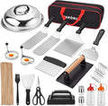 128 PCS Griddle Accessories Kit - Premium Flat Top Grill Accessories Set for Blackstone & Camp Chef, Stainless Steel BBQ Tool Utensils Gift Grilling Set for Lover Outdoor Men Women dad