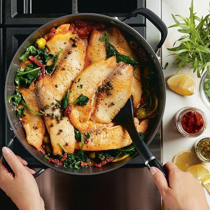 KitchenAid Hard Anodized Nonstick Cookware/Pots and Pans Set, 10 Piece - Matte Black