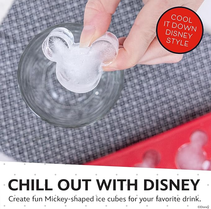 Disney Silicone Ice Cube Tray – 2 Pack Ice Trays for Freezer with Fun Mickey, Minnie & Winnie the Pooh Molds – Flexible BPA-Free Silicone Molds for Ice, Chocolate, and More