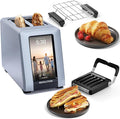 Revolution R180 Connect Plus Smart Toaster with Touchscreen (Bundle with Toastie Press & Warming Rack) Choose from 40+ Bread Types, 7 Browning Levels, & Toastie Press Mode
