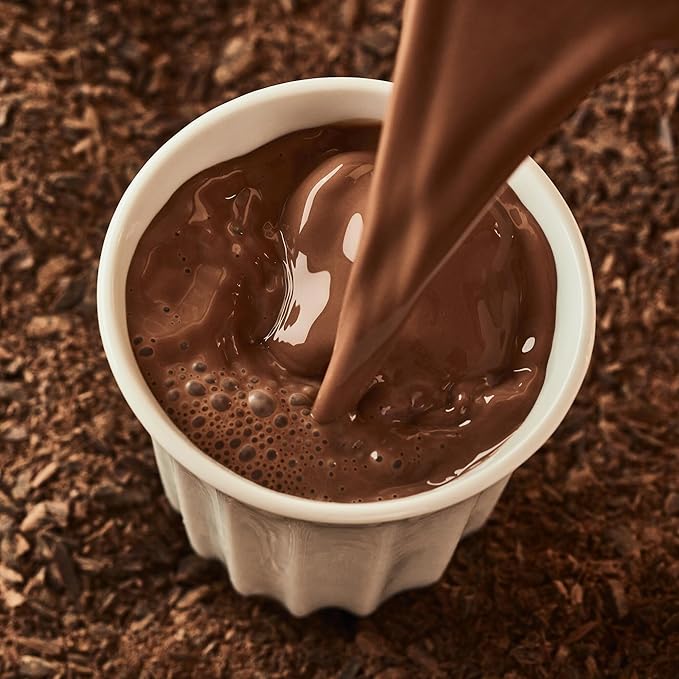 Hotel Chocolat Velvetiser - In-Home Hot Chocolate Machine - Barista-Grade Hot Chocolate Maker - Charcoal Edition - 2 Ceramic Podcups & 10 Single-Serve Sachets