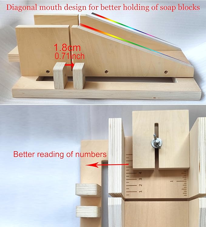 Silicone soap molds -Soap Cutting Tool Set Wooden Bamboo (soap Cutters for soap Making loaf Slicer)