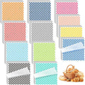 Fulmoon 1200 Sheets Waxed Deli Paper Sheets Sandwich Wrap 12 x 12 Inch Plaid Checkered Sandwich Liners, Food Basket Liner Deli Wrap Wax Paper for Wrapping Bread BBQ Picnic
