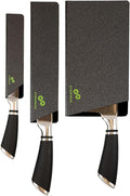EVERPRIDE 6 & 8 Inch plus a Meat Cleaver Chef Knife Guard Set (3-Piece Set) Universal Blade Edge Cover and Knife Sheaths for Chef and Kitchen Knives Durable BPA-Free Felt Lined Sturdy ABS Plastic