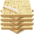 Outus 600 Pcs 12 x 12 Inch Deli Wax Paper Sheets Grease Resistant Tray Basket Liners Newsprint Paper Water and Grease Proof Sandwich Wrapping Square Hot Dog Wrappers for Food Baking (Light Yellow)