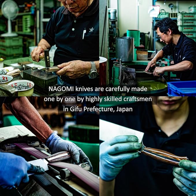 NAGOMI 3.5 inch Premium Peeling Paring Knife, Stainless Steel HRC58 Handy Ultra Sharp Paring Knife for Curved Surface Of Fruits & Vegetables | Black Stylish Gift Box