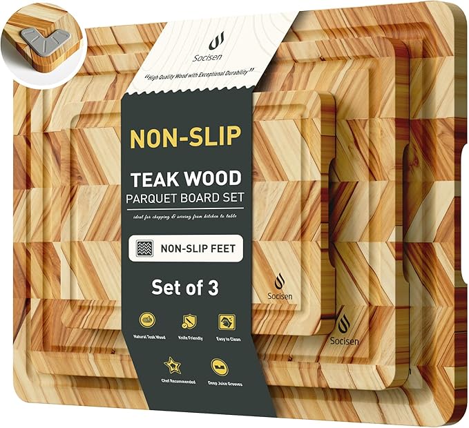 Cutting Board Wood Chopping Board Double Sided Charcuterie Boards Serving Board Kitchen Essential House Warming Hostess Host Gift Serving Tray for Christmas Wedding Birthday Anniversary Cyan