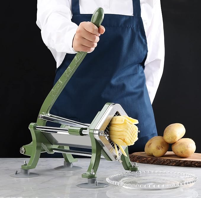 New Star Foodservice 37340 Commercial Restaurant French Fry Cutter with Suction Feet, 1/4-Inch