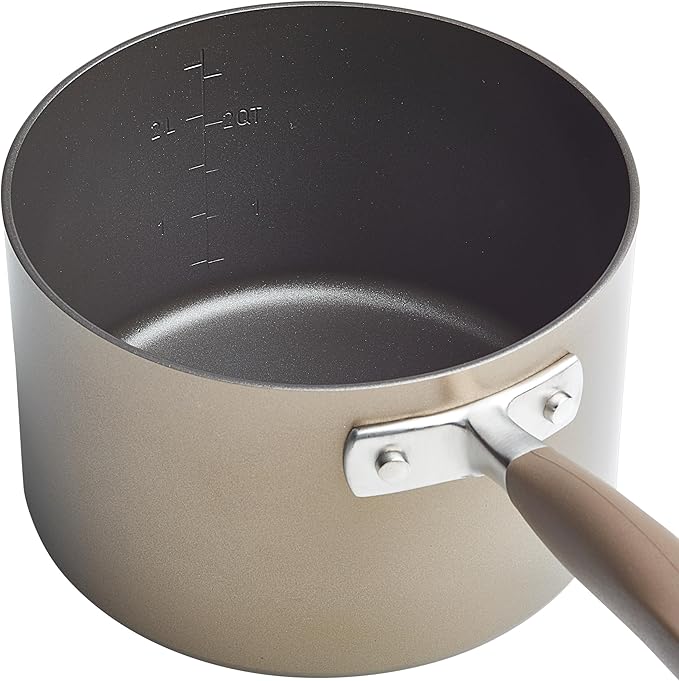 Anolon Advanced Home Hard Anodized Nonstick Cookware/Pots and Pans Set, 9 Piece - Bronze