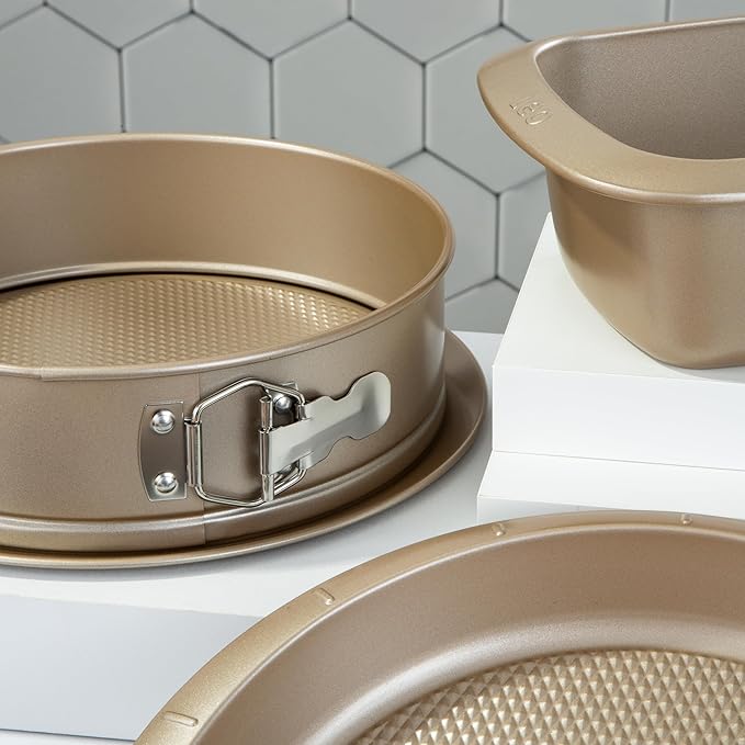 Berghoff Balance Nonstick Springform Cake Pan 11" x 11" x 2.25", Removable Bottom, Lightweight Carbon Steel, Ferno-Green, Non-toxic Coating Bakeware, Leakproof, Oven Safe Up To 450°F