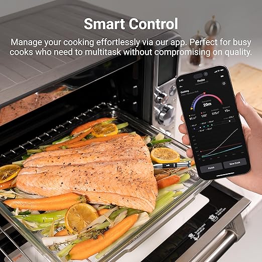 ThermoMaven Wireless Bluetooth Smart Meat Thermometer: Standalone Base, Smart WiFi Thermometer with Sub-1G, 6 Sensors NIST Certified Accuracy, 2 Probes, for BBQ, Grill, Oven, Smoker, Rotisserie