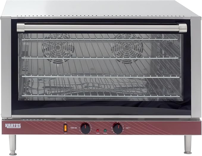 Kratos Commercial Oven, Full Size Countertop Electric Convection Oven, Stainless Steel, 208/240V (29M-060)