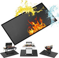 Under Grill Mat/Grill Mat for Deck, 4 Layers Under Grill Floor Mats to Protect Deck, BBQ Mat for Under BBQ Fireproof Mat Deck Patio Protect Mat Waterproof Oil-Proof Reusable-Custom Size
