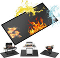 42 X 30 inches Hearth Rugs for Fireplaces Fire Resistant / Gas Grill Splatter Mat Fireproof Waterproof Oil-Proof, Fireproof Mat Heat Resistant BBQ Floor Mat Protect Mat Floor Protective Rug Reusable
