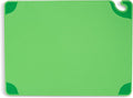 San Jamar Saf-T-Grip Plastic Cutting Board with Safety Hook, 18" x 24" x 0.5", Green