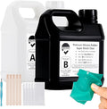 BBDINO Silicone Mold Making Kit Super Elastic Liquid Silicon for Molds Making 70.6 oz, Fast Cure Soft Mould Maker Silicone Rubber for Casting with Resin/Silicone/Jewelry/Soap/Wax/Plaster