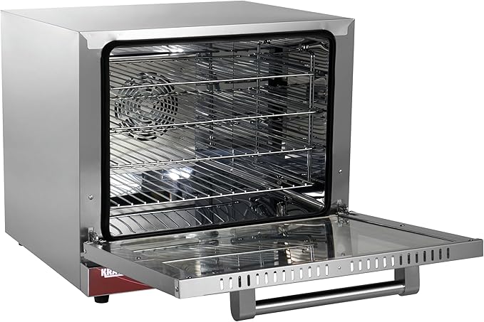 Kratos Commercial Oven, Half Size Electric Countertop Convection Oven, Holds Four Half Size Sheet Pans, 208/240V (29M-003)