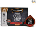 JAVA HOUSE Light Roast Ethiopian Cold Brew Pods, (6 Count) Peel and Pour Pods Hot or Iced Instant Coffee Concentrate