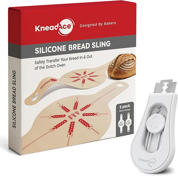 KneadAce Bread Lame & Bread Slings Set Of 2 x Round