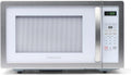 Farberware Countertop Microwave Oven 1000 Watt Power Auto Cook Settings, Defrost, Easy Clean and Child Safety Lock, 1.1 Cu. Ft, White Platinum