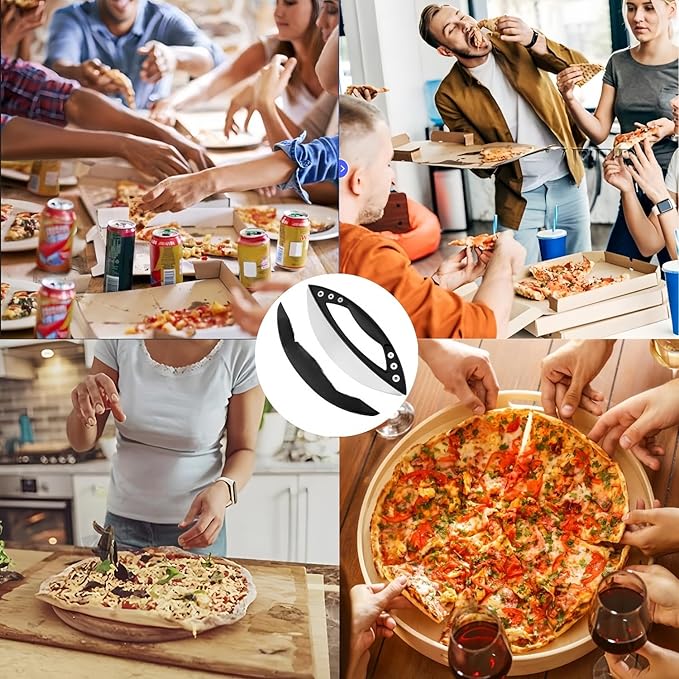 12" Premium Pizza Cutter with Cover,Food Vegetable Chopper,Practical Kitchen Gadgets(Dishwasher Safe)