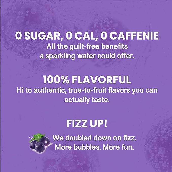 CHI FOREST Grape Delight sparkling water, 0 Sugar 0 Carolies, 11.16 fl oz* 24