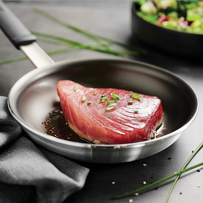 Tramontina Professional Fusion 8-Inch Non Stick Small Frying Pan, Heavy-Gauge Aluminum Skillet with Reinforced Nonstick Coating, Dishwasher and Oven Safe
