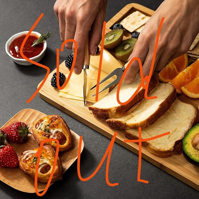 Cutting Board Wood Chopping Board Double Sided Charcuterie Boards Serving Board Kitchen Essential House Warming Hostess Host Gift Serving Tray for Christmas Wedding Birthday Anniversary Amber Brown