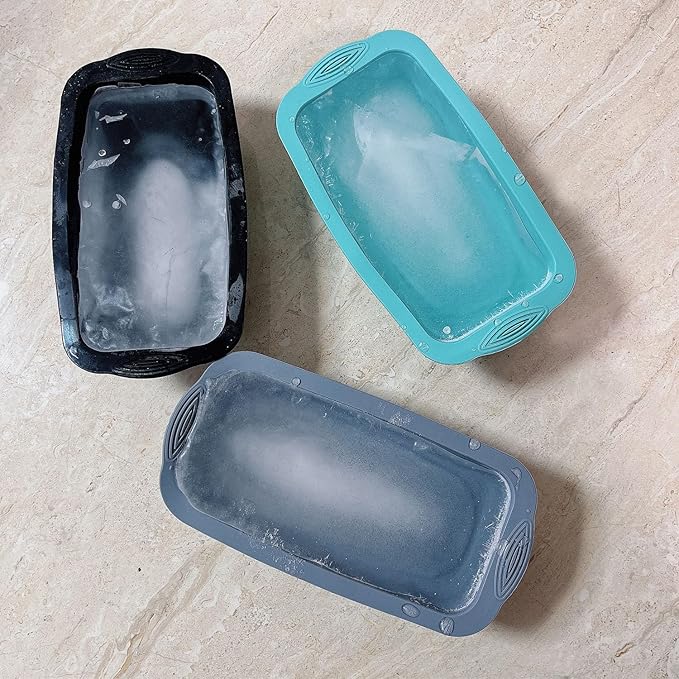 8Pcs Extra Large Ice Block Mold, Silicone Ice Block Molds for Ice Bath Tub, Big Ice Cube Molds for Ice Bath, Ice Maker for Cold Plunge or Coolers, Ice Tray Accessories for Ice Bath Chiller