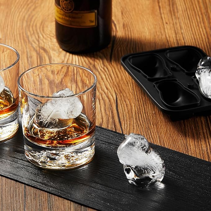 Capybara Ice Cube Tray Fun Shapes, Odd Novelty Cute Capybara Gifts Stuff, 2.2" Large Silicone Whiskey Ice Mold for Cocktails,Bourbon,Brandy, w/Funne